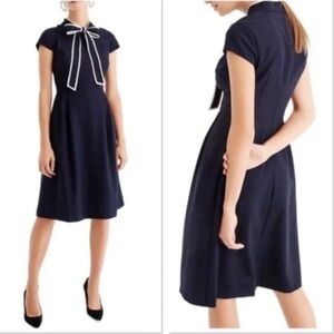 J. Crew Blythe gorgeous black wool crepe sleeveless tailored dress